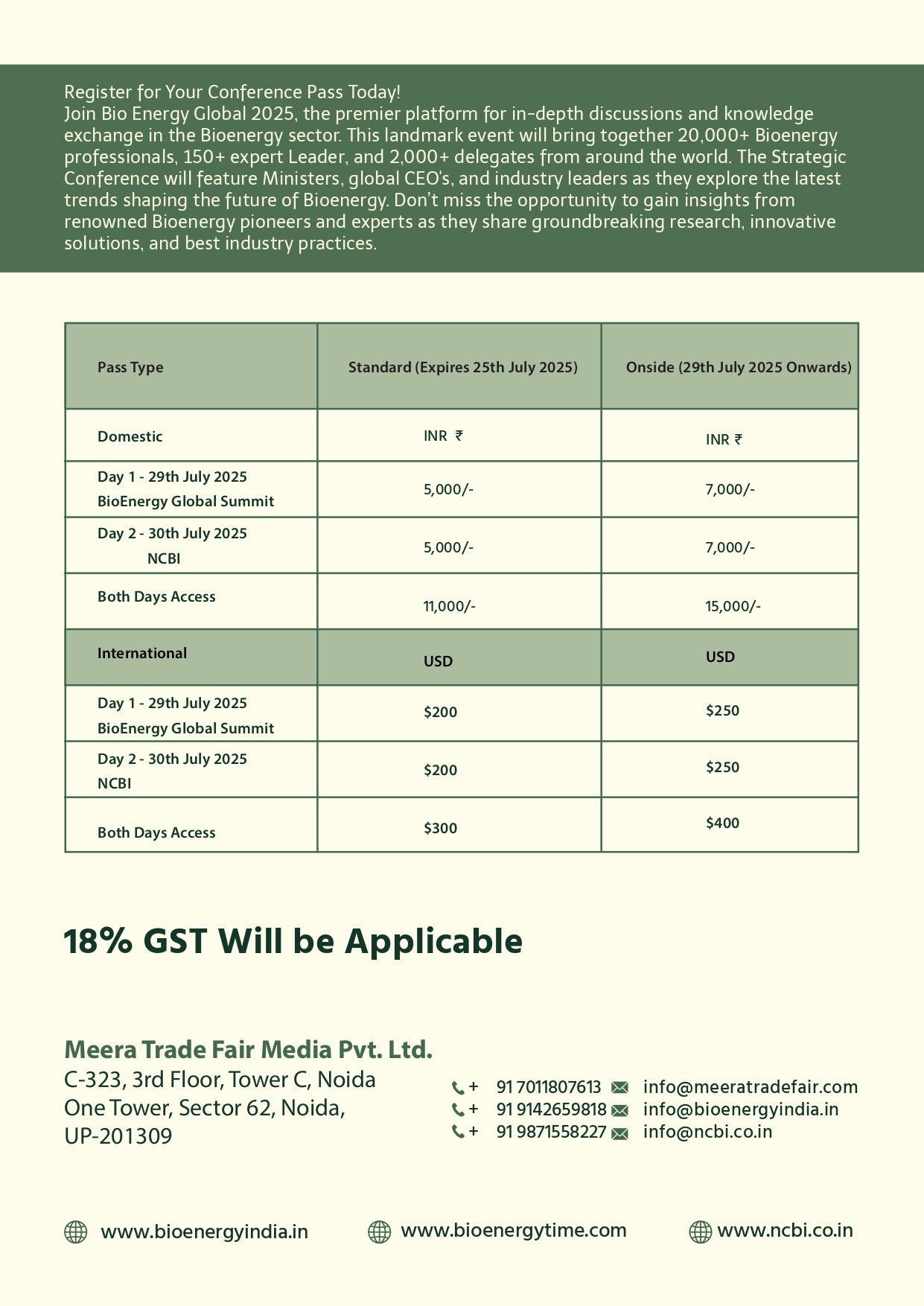 Tariff